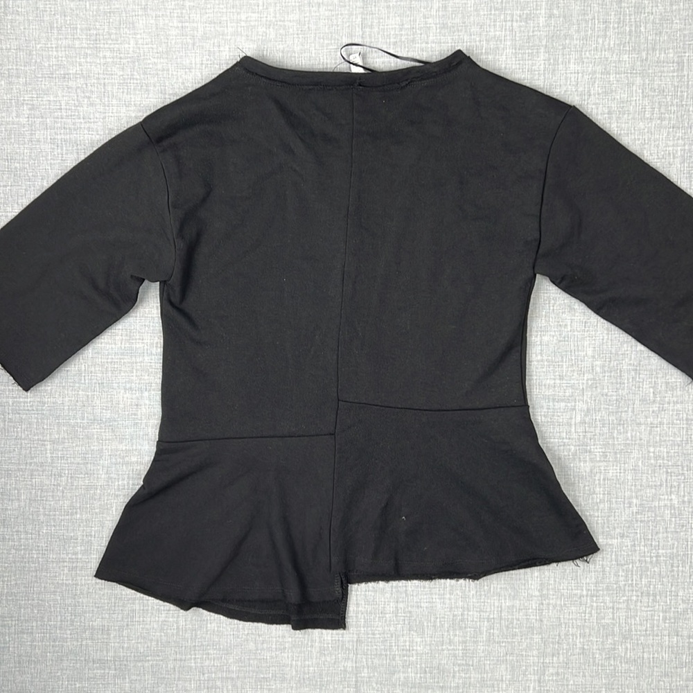 William Rast Black & White Offset Graphic Sweatshirt Tee Juniors Size XS - Picture 7 of 7